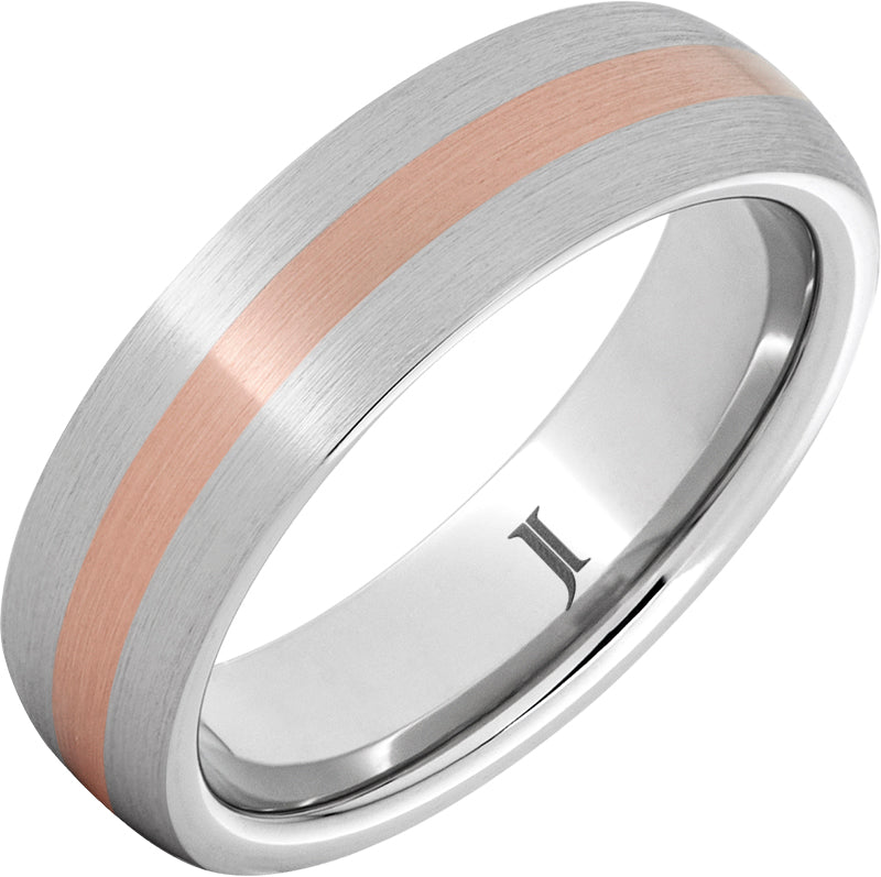 Serinium 14K Rose Gold Inlay Ring