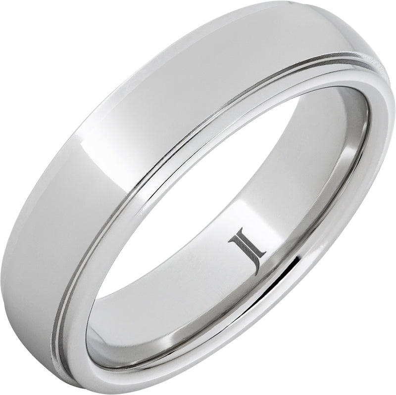 Serinium Dome Ring with Recessed Edges