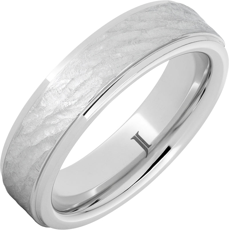 Serinium Ring with Bark Finish