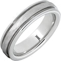 Sernium Grooved Ring with Treebark Finish