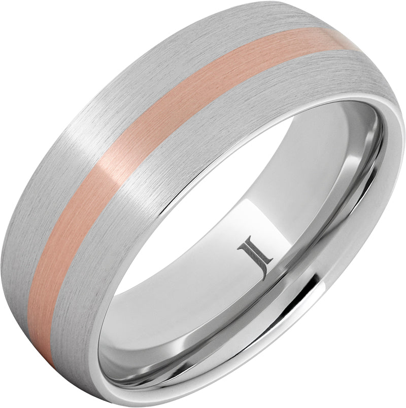 Serinium Ring with 14K Rose Gold Inlay