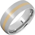 Serinium Ring with 14K Yellow Gold Inlay