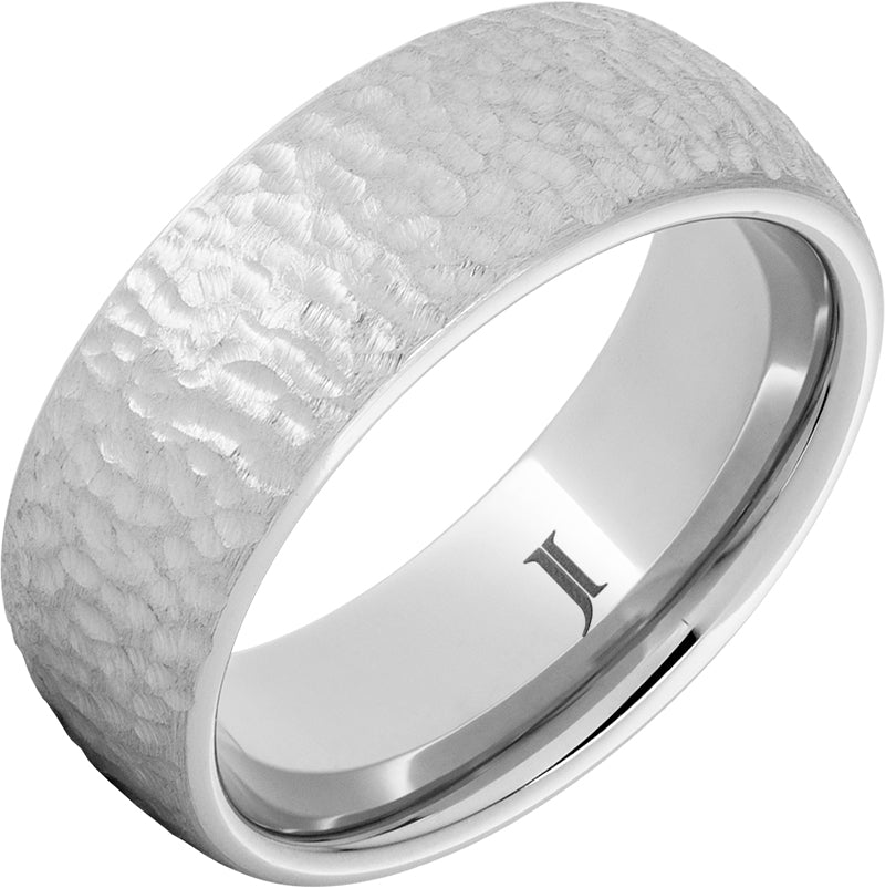 Sernium Dome Ring with Hammer Finish