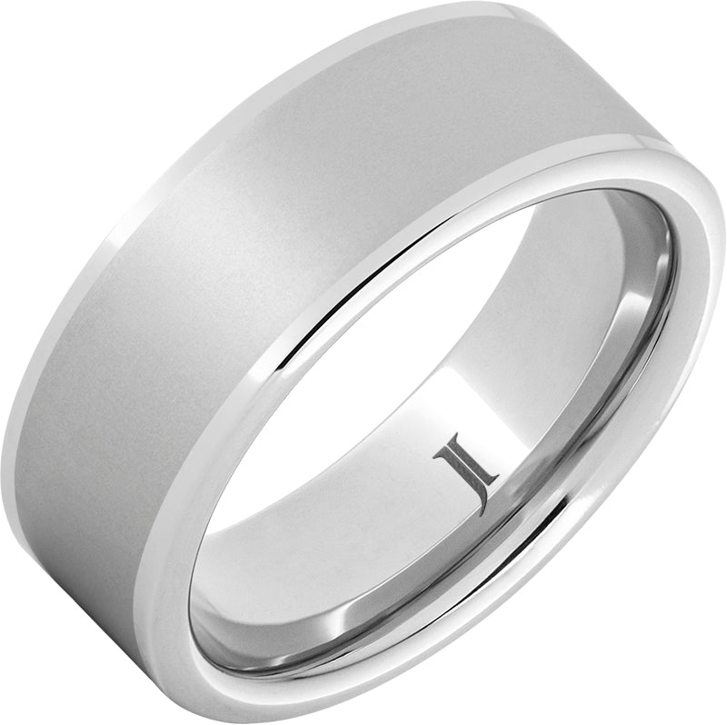 Serinium Ring with Satin Finished Center