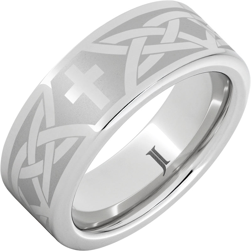 Serinium Christian Cross and Knot Ring