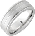 Serinium Stone Finished Grooved Ring
