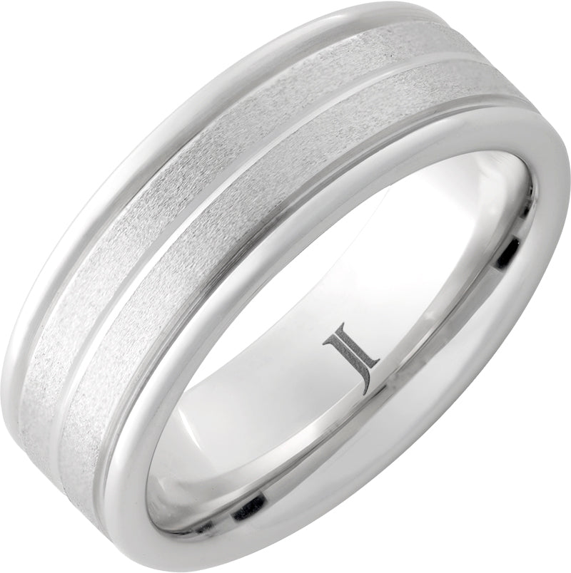 Serinium Stone Finished Grooved Ring