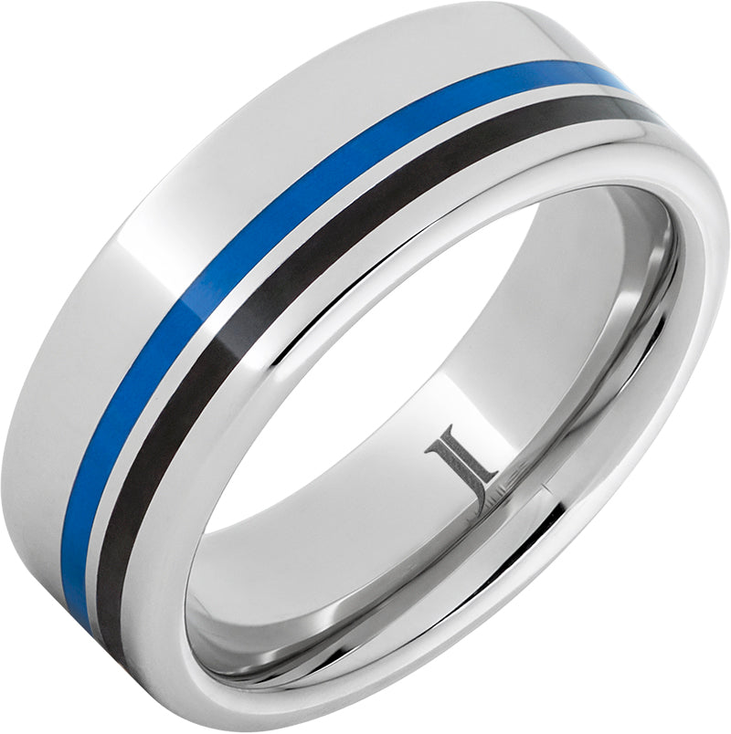 Standing Together - Serinium Enamel Inlay Ring