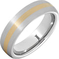 Serinium Ring with 14K Gold Inlay and Satin Finish