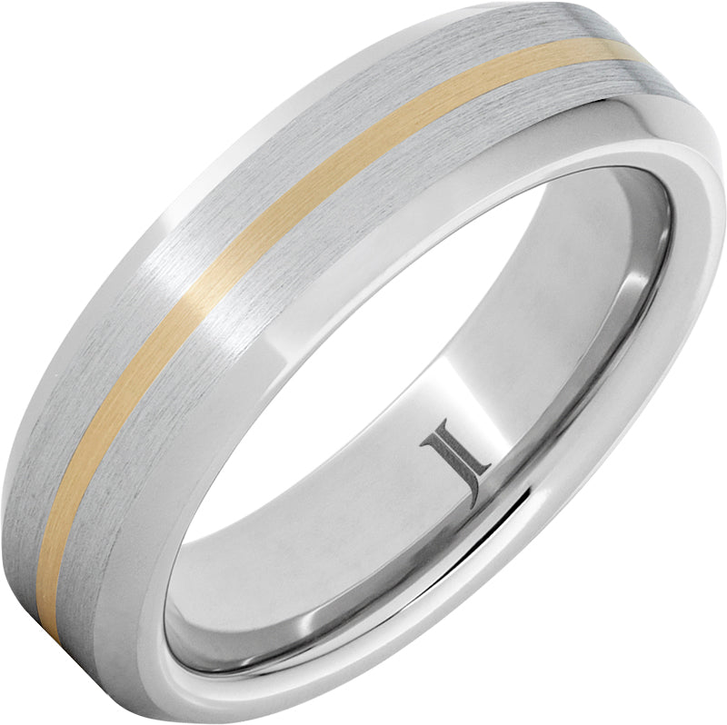 Serinium Ring with 14K Gold Inlay