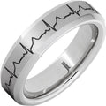 Heartbeat Serinium Custom Engraved Ring