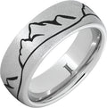 Serinium Men's Mountain Scene Ring
