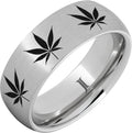 Serinium Cannabis Engraved Ring