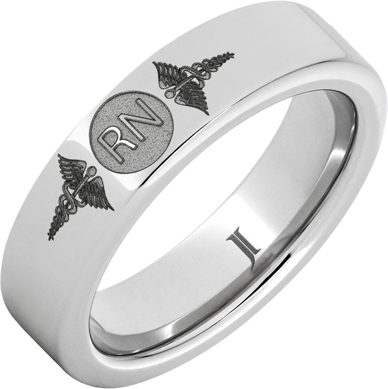 Serinium Ring With Caduceus - Registered Nurse