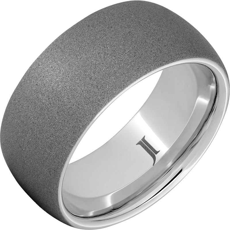 Serinium Men's Ring with Sandblast Finish