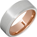 Serinium Ring with 10K Rose Gold Interior and Satin Finish