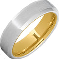 Serinium Ring with 10K Yellow Gold Interior and Satin Finish