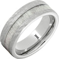 Serinium Ring with Antler Inlay and Treebark Finish