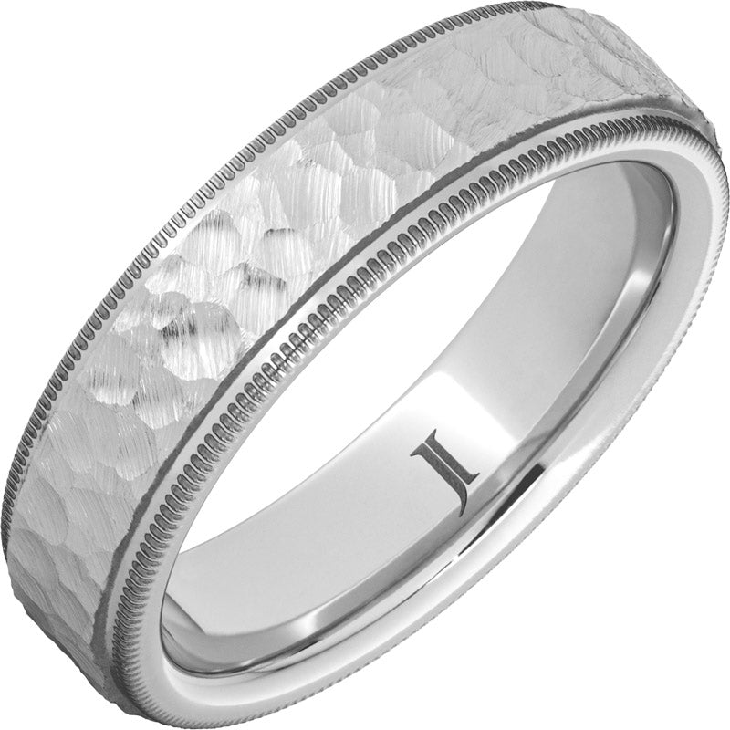 Serinium Ring with Hand Carved Moon Finish