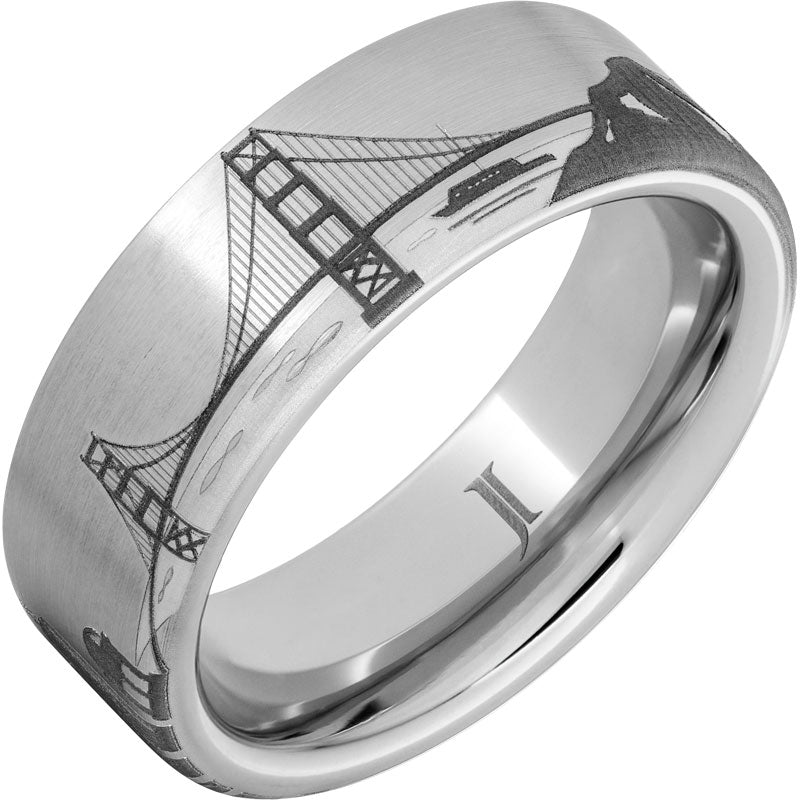 Serinium Golden Gate Bridge Scene Ring