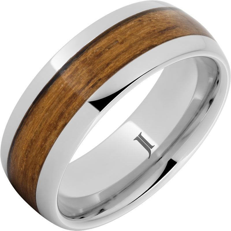 Serinium Ring with Marine Teak Inlay