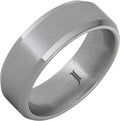 Aerospace Grade Titanium Ring with Stone Finish