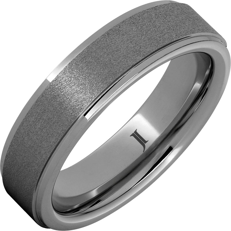 Stone Cold Rugged Tungsten Ring