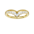 Diamond Milgrain Chevron Band
