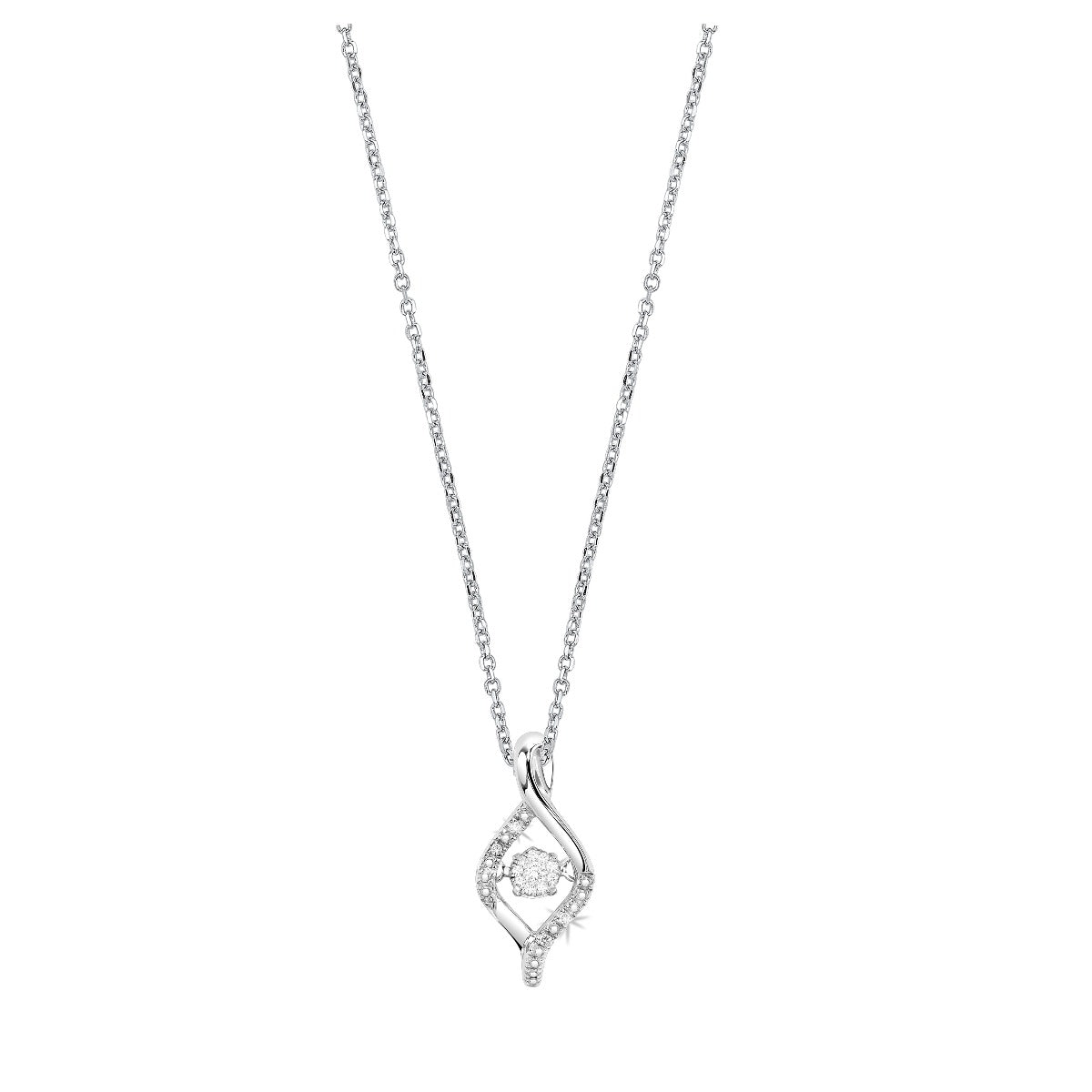 Silver Diamond ROL Pendant