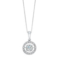 14k White Gold Rythm of Love Necklace