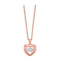 10kt Rose Gold Diamond Pendant