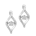 Silver Diamond ROL Earrings