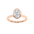 Bezel-Set Solitaire Ring (Oval)