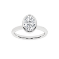 Bezel-Set Solitaire Ring (Oval)