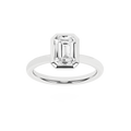 Bezel-Set Solitaire Ring (Emerald)