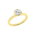 Bezel-Set Solitaire Ring (Round)