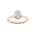 Bezel-Set Solitaire Ring (Oval)