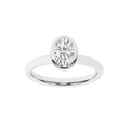 Bezel-Set Solitaire Ring (Oval)