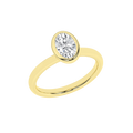 Bezel-Set Solitaire Ring (Oval)