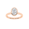 Bezel-Set Solitaire Ring (Oval)