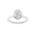 Bezel-Set Solitaire Ring (Oval)