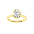 Bezel-Set Solitaire Ring (Oval)