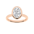 Bezel-Set Solitaire Ring (Oval)