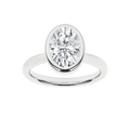 Bezel-Set Solitaire Ring (Oval)