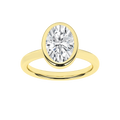 Bezel-Set Solitaire Ring (Oval)