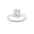 Bezel-Set Solitaire Ring (Emerald)