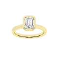 Bezel-Set Solitaire Ring (Emerald)
