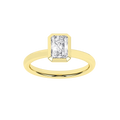 Bezel-Set Solitaire Ring (Radiant)