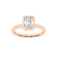Bezel-Set Solitaire Ring (Radiant)