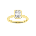 Bezel-Set Solitaire Ring (Radiant)